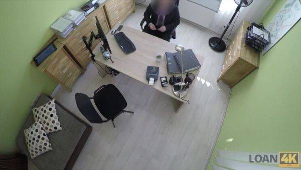 LOAN4K. Nice young lady gives a head and spreads legs in loan office - veryfreeporn.com - Czech Republic on pornsfind.com