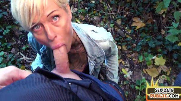 Stream this uncensored movie named : Real Outdoor Blowjob With Amateur Slut With Pixie Cut