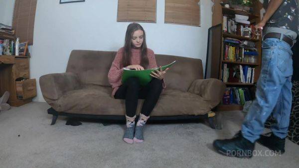 Play full clip : Got pissed On While Trying To Work! (Jessae Rosae x Savory Step father) - PissVids