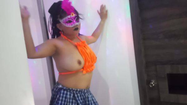 Stepmom Dress Up As A Very Hot Student 18+ And Performs Sexy Dance On The Pole - upornia.com on pornsfind.com