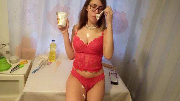 Pussy Fuck With Bottles. Kitchen Games. Yogurt On The Big Tits And Into Hot Pussy - txxx.com on pornsfind.com