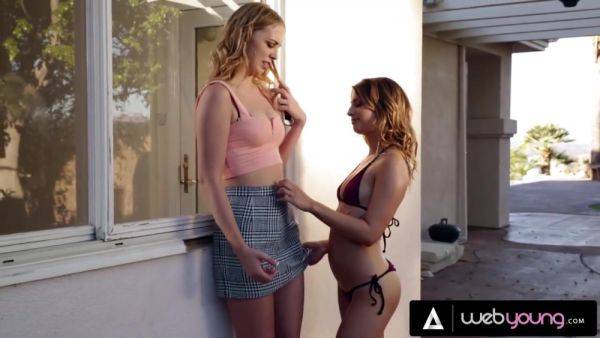 Sorority Babes Kristen Scott And Arya Fae Have Intense Pussy Eating Foursome During Spring Break - videomanysex.com on pornsfind.com