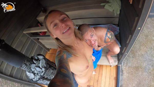 Watch the hardcore scene : Sex In Sauna. She Needed Something Warm Inside So He Flooded Her With Cum