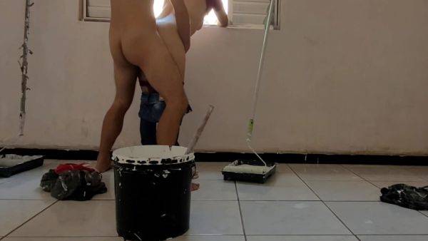 Watch HD movie titled : Married Housewife Cheats On Her Husband With A Painter With A Big Dick