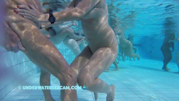 Hot Older Couple Arouses Each Other Underwater - hclips.com on pornsfind.com