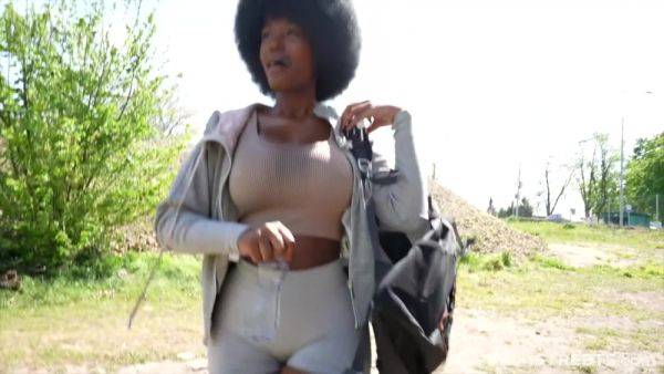 Czech Streets 152: Quickie with Cute Busty Black Girl - hotmovs.com - Czech Republic on pornsfind.com