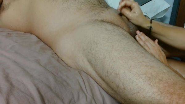 Bbw Giving Senual Handjob To Husband To Wake Him Up - hotmovs.com on pornsfind.com