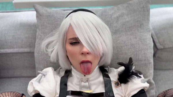 Sweetie Fox as 2B from NieR: Automata Gets Her Tight Pussy Fucked Every Which Way & Cum On Her Face - Amateur Cosplay - veryfreeporn.com on pornsfind.com