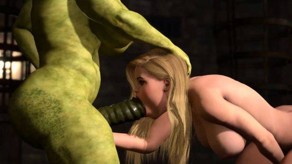 Futa orc with a huge dick fucks hard a sexy blonde slut - drtuber.com on pornsfind.com