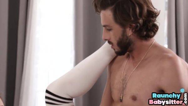 Stream hardcore clip of : Hairy bush sitter invites her BF to fuck while the bosses are out