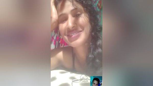 My Cute Girlfriend Showed Me Her Boobs On A Video Call - desi-porntube.com - India on pornsfind.com