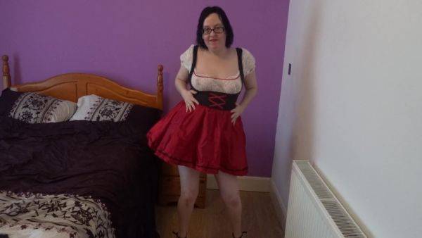 Brunette Wife In Sexy Wench Uniform And High Heels Dancing Striptease - upornia.com on pornsfind.com