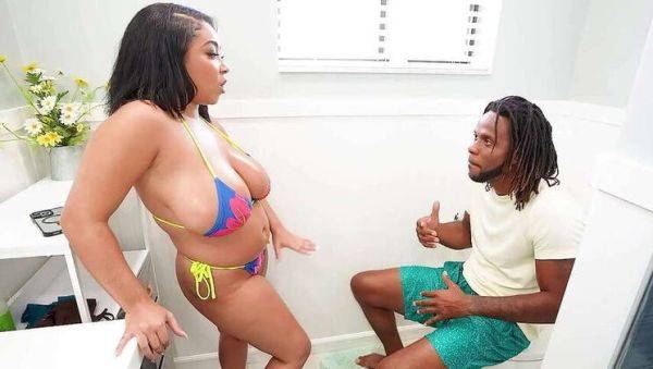 Stepbrother Caught Watching Stepsister's Shower Video - Black Ebony BBW Porn - xxxfiles.com on pornsfind.com