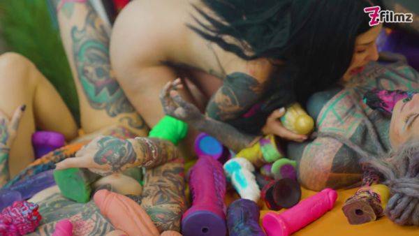 Watch these alternative CUTE Lesbians in Toy Orgy Get Pounded in Crazy Colored Toy Orgy - sexu.com on pornsfind.com