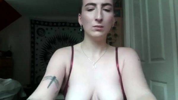 Busty curly brunette with big boobs fucks on couch - drtuber.com on pornsfind.com