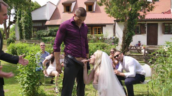 Aroused blonde bride turns wedding party in hard perversions - xbabe.com on pornsfind.com