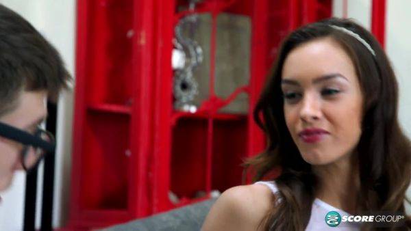 Stream hardcore movie : Charity Crawford Pumps Her Pussy on a Lucky Nerd's Cock