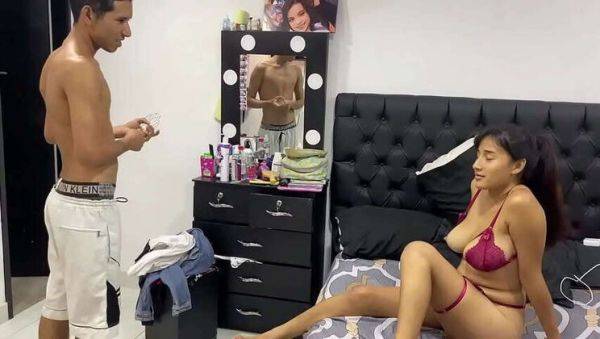 Watch this complete clip called : My Stepsibling Catches Me Masturbating: He Steps Up to Help with a Hard Fuck and Deep Creampie