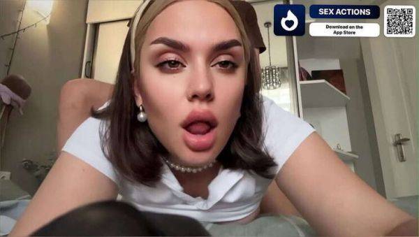 Enjoy watching hardcore video named : Lustful maid Alisha Montonari gives boss a blowjob in POV