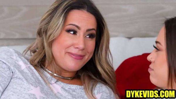 Enjoy watching this complete scene named : Stepmother and Aunt Use Strap-On to Fuck Teen Step-Daughter