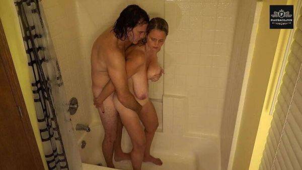 Eager Spouse Large Breasted Novice Shower Erotica #2: Bianca & Jinx Luciano - xxxfiles.com on pornsfind.com