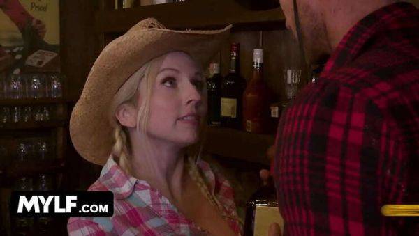 MILF Christie Stevens Rides Big-Cocked Cowboy in Saloon - Mylf Labs - veryfreeporn.com on pornsfind.com