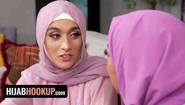 Hijab-Wearing Stepsisters Malina and Aubry Give Their StepBrother a Naughty Surprise - Forbidden Encounter - veryfreeporn.com on pornsfind.com