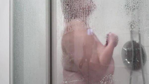 Soapy Big Natural Tits Shower Time - hotmovs.com on pornsfind.com