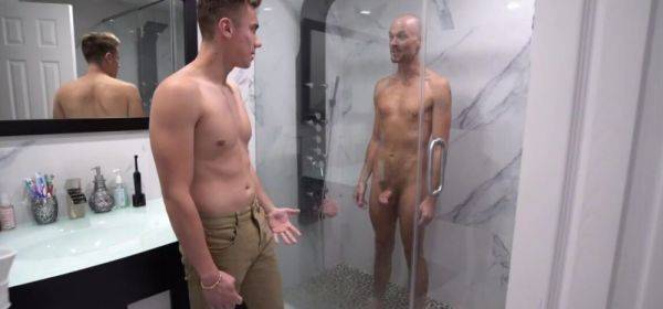 Two Horny Guys Want To Fuck In The Shower. - inxxx.com on pornsfind.com