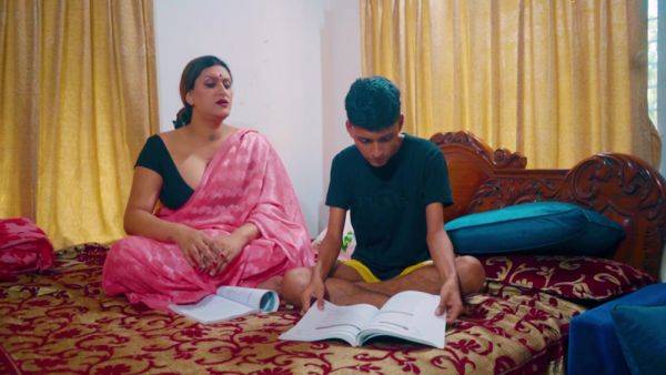 Desi Stepmom Taught Her Stepson How To Do Sex While He Was Studying (hindi Audio) - desi-porntube.com - India on pornsfind.com