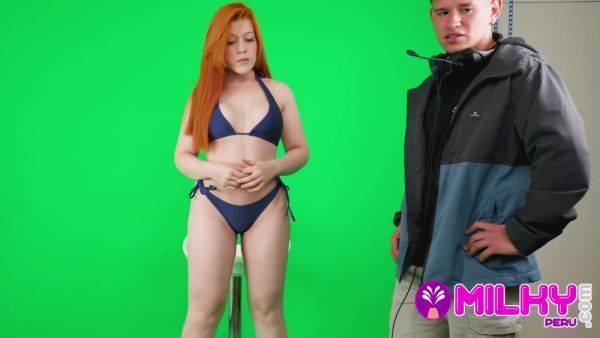 I Fucked The Assistant To Get The Job!! Redhead Goes To A Tv Casting - hclips.com on pornsfind.com