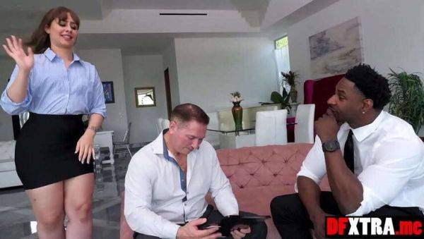 Enjoy watching uncut scene : Wife Tommy King's Double Penetration with a Large Black Cock and Her Husband