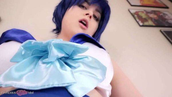 Sailor Mercury's Future Cosplay: Pegging Fantasy - xxxfiles.com on pornsfind.com