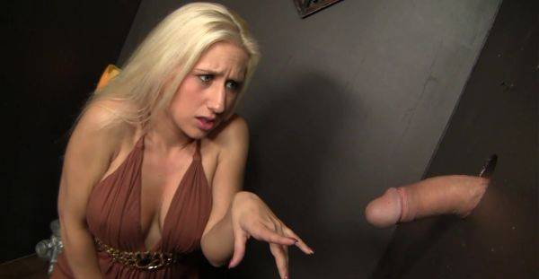 Lovely blonde puts her hands on the big dick and prepares to fuck - xbabe.com on pornsfind.com