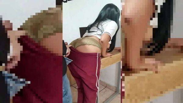 Authentic teen: Classroom quickie & cock-sucking. Latina student with big ass in public, sexy lingerie & school uniform. - veryfreeporn.com on pornsfind.com