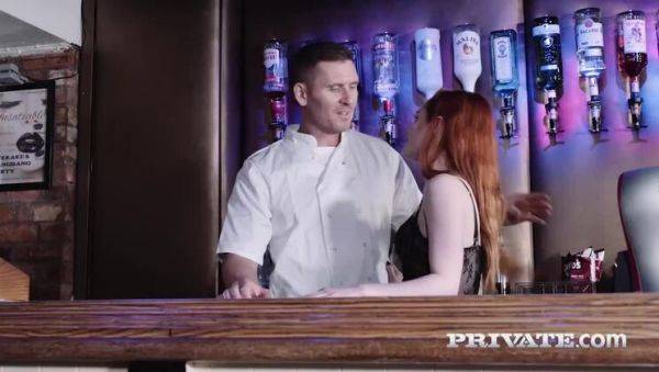 Swinger Ella Hughes Takes a Facial at the Bar - porntry.com on pornsfind.com