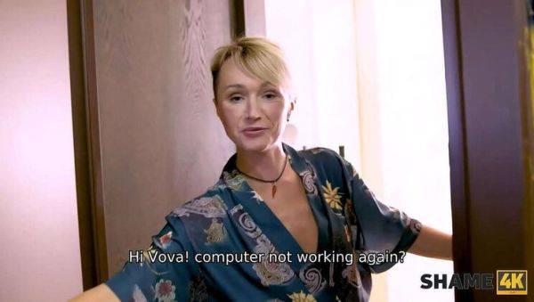 View HD video of : Shy Teen Fucks Hot Mature Neighbor in Kitchen - Cherry Aleksa