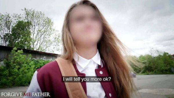 Watch the full scene : Czech Teen Olivia Sparkle Confesses Sins with Hardcore Fuck and Blowjob in Van