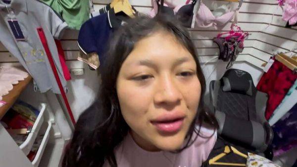 Watch this full clip named : Hot Panty Seller Valentina Gets Fucked Hard in Downtown Lima Market