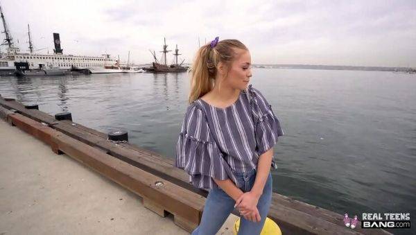 Stream this full video called : Blonde Teen Scarlett Fall Fucks in Colorado - Amateur Casting Audition