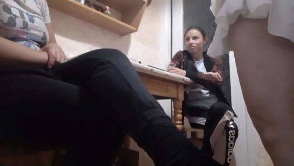 Watch the hardcore movie named : Lesbian Girls Dirty Talk & Pussy Cum - Wet Kitchen Orgasm