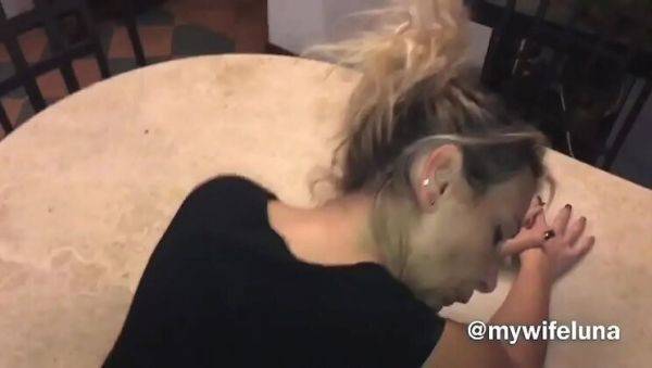 Enjoy watching the HD scene called : Luna Green Gets Her Big Ass Banged on the Table by Markus Green