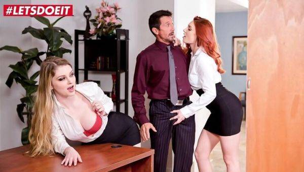 Play complete movie named : Bunny Colby & Lacy Lennon Office Threesome - Big Tits Teens Fuck Boss Hardcore
