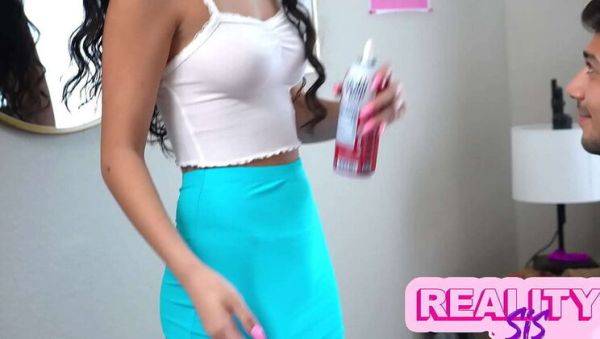 Enjoy watching complete movie named : Stepbro Catches Angel Gostosa's Whipped Cream Fetish - Latina Petite Blowjob & Pussy Licking