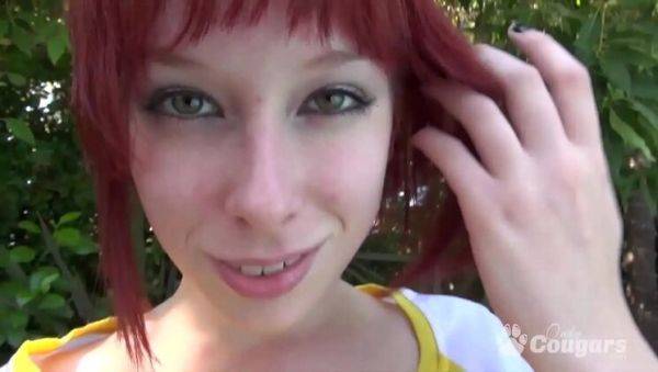 Enjoy watching this uncut video called : Young Redhead Zoey Nixon Takes Hardcore Action with Older Man