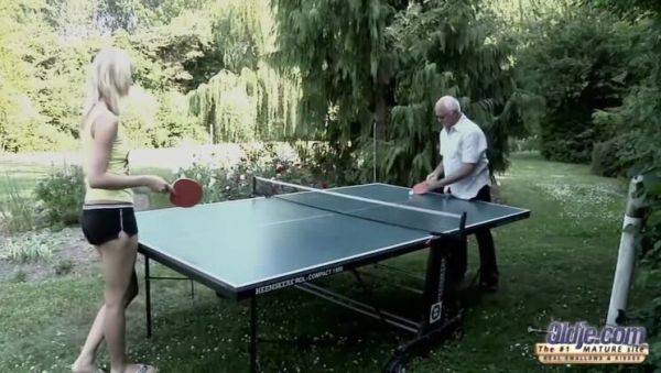 Watch this full movie called : Ping Pong Deluxe - Mia: Outdoor Blonde Strip & Cum