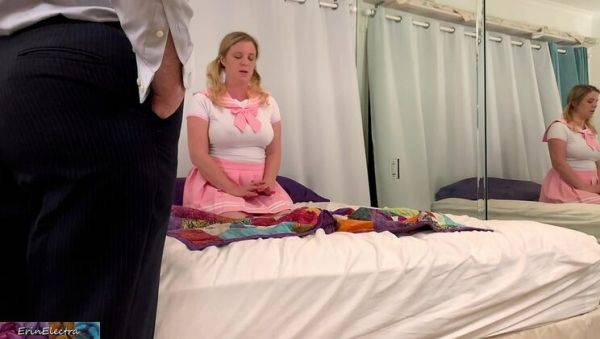 Watch the hardcore movie titled : Blonde Stepdaughter Erin Electra Learns Anal from Stepdad Matthias Christ