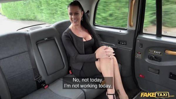 Stream the uncut video of : Texas Patti's Wild Fake Taxi Ride: Blowjob & Rough Sex in Red Lingerie