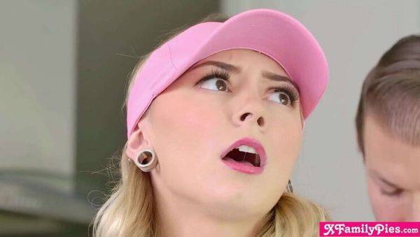 Watch the uncensored clip titled : Blonde Teen Chloe Temple Gets Oral Pleasure From Stepbro