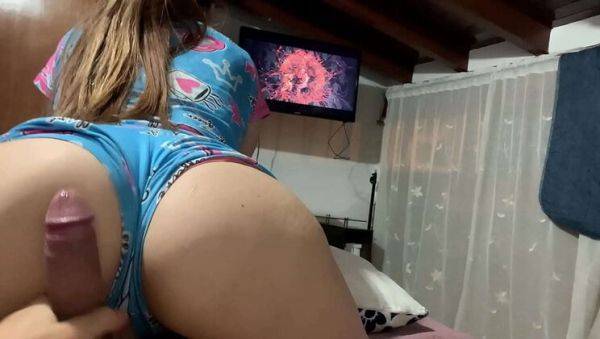 Watch HD video : Stepsister Natasha Bull Sneaks Into My Room For Movie Night, Her Big Ass Makes Me Horny